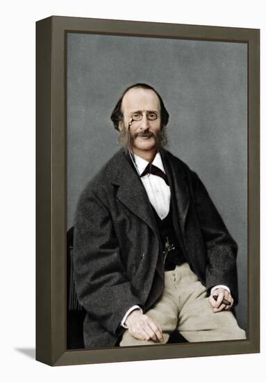 Jacques Offenbach (1819-1880), German-born French composer, cellist and impresario of the romantic-Nadar-Framed Premier Image Canvas