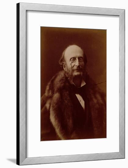 Jacques Offenbach, German Composer, Portrait Photograph-Nadar-Framed Giclee Print