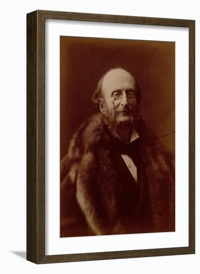 Jacques Offenbach, German Composer, Portrait Photograph-Nadar-Framed Giclee Print