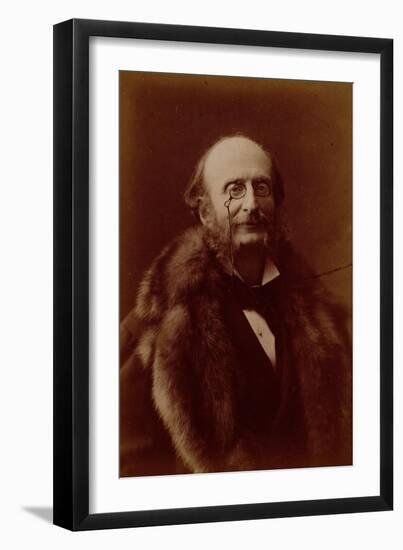 Jacques Offenbach, German Composer, Portrait Photograph-Nadar-Framed Giclee Print