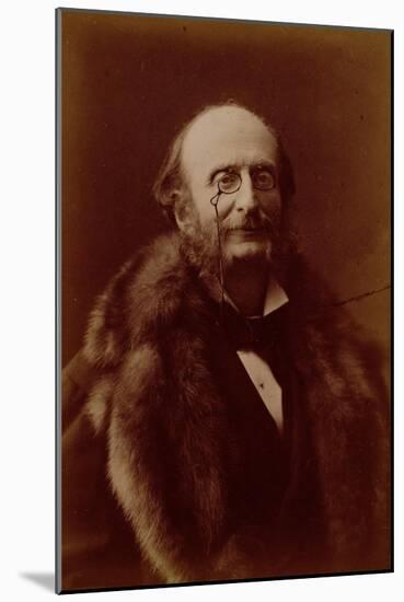 Jacques Offenbach, German Composer, Portrait Photograph-Nadar-Mounted Giclee Print