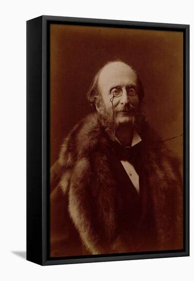 Jacques Offenbach, German Composer, Portrait Photograph-Nadar-Framed Premier Image Canvas