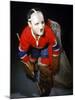Jacques Plante, Goalie of the Montreal Canadiens Wearing a Mask-null-Mounted Premium Photographic Print