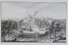 Lord Burlington's Chiswick Villa, from the South-East (Pen and Ink with Wash on Paper)-Jacques Rigaud-Giclee Print