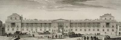 Planche 12 : vue de la colonnade du Louvre en 1752 ("diverses vues de Paris" pl. 14)-Jacques Rigaud-Giclee Print