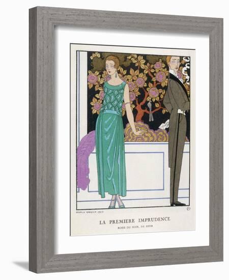 Jade Green Dress by Beer-Georges Barbier-Framed Photographic Print