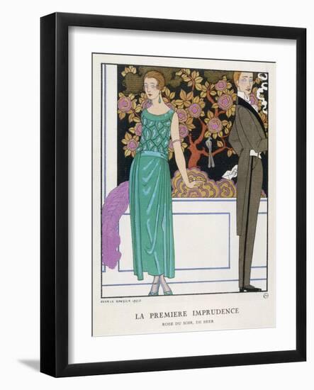 Jade Green Dress by Beer-Georges Barbier-Framed Photographic Print