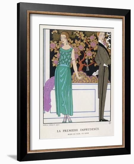 Jade Green Dress by Beer-Georges Barbier-Framed Photographic Print