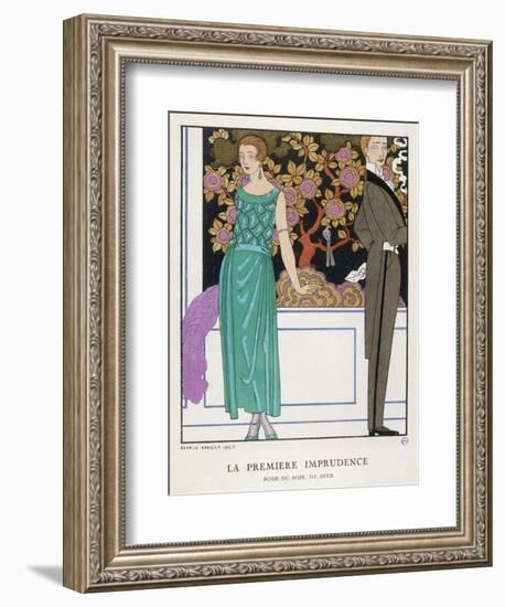 Jade Green Dress by Beer-Georges Barbier-Framed Photographic Print