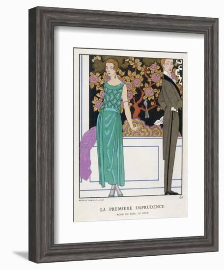 Jade Green Dress by Beer-Georges Barbier-Framed Photographic Print