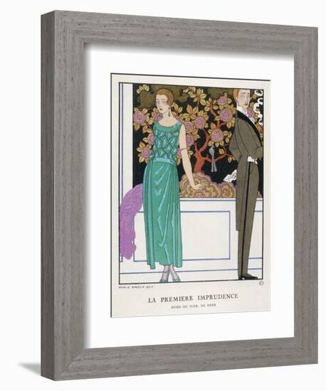 Jade Green Dress by Beer-Georges Barbier-Framed Photographic Print