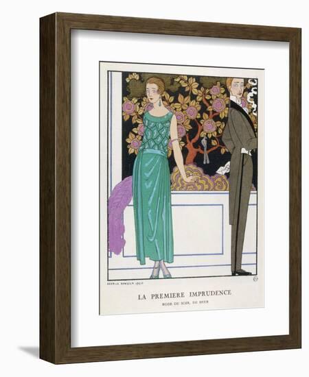 Jade Green Dress by Beer-Georges Barbier-Framed Photographic Print