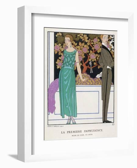 Jade Green Dress by Beer-Georges Barbier-Framed Photographic Print