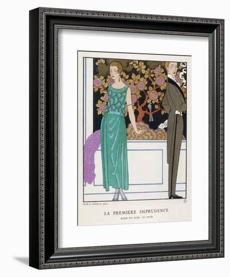 Jade Green Dress by Beer-Georges Barbier-Framed Photographic Print