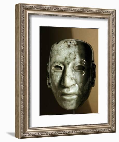 Jade head, Aztec, Mexico-Werner Forman-Framed Photographic Print