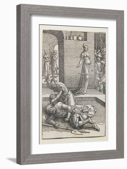 Jael Killing Sisera, 1516-1519-Lucas van Leyden-Framed Giclee Print