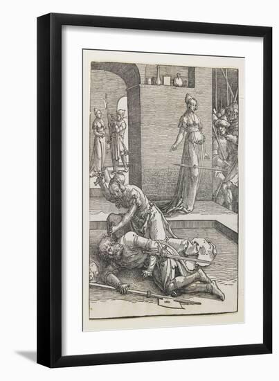 Jael Killing Sisera, 1516-1519-Lucas van Leyden-Framed Giclee Print