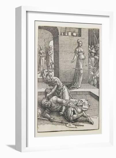 Jael Killing Sisera, 1516-1519-Lucas van Leyden-Framed Giclee Print