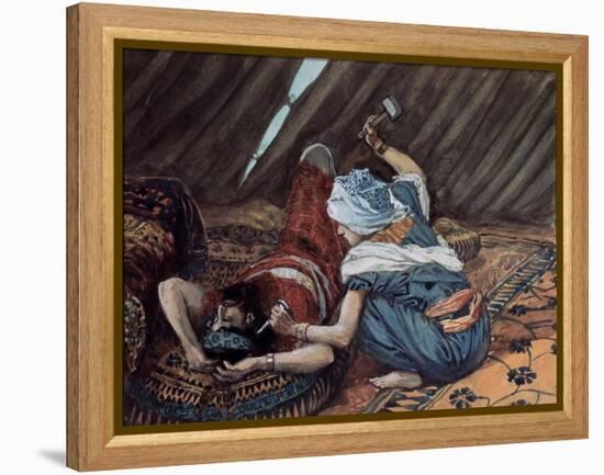 Jael Smote Sisera and Slew Him-James Tissot-Framed Premier Image Canvas