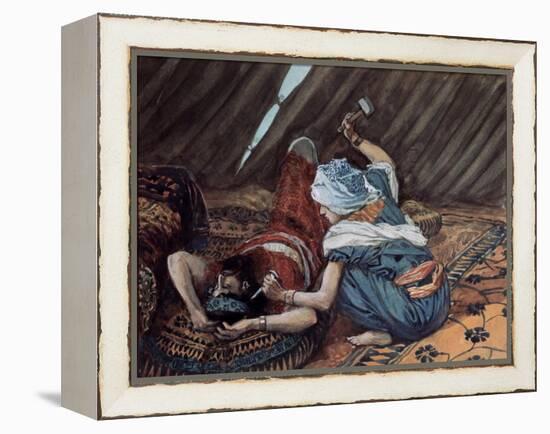 Jael Smote Sisera and Slew Him-James Tissot-Framed Premier Image Canvas