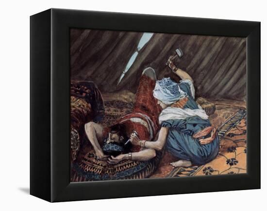Jael Smote Sisera and Slew Him-James Tissot-Framed Premier Image Canvas