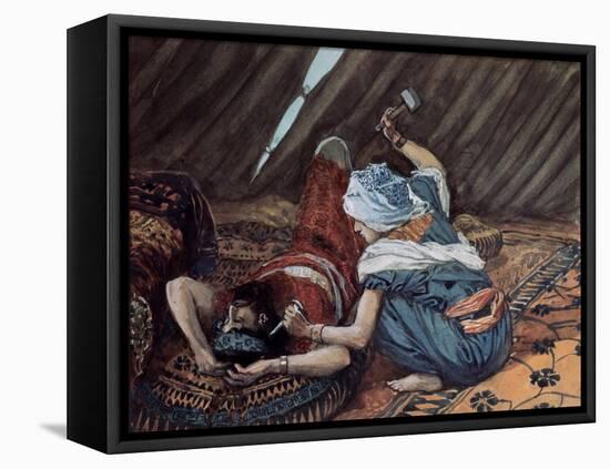 Jael Smote Sisera and Slew Him-James Tissot-Framed Premier Image Canvas