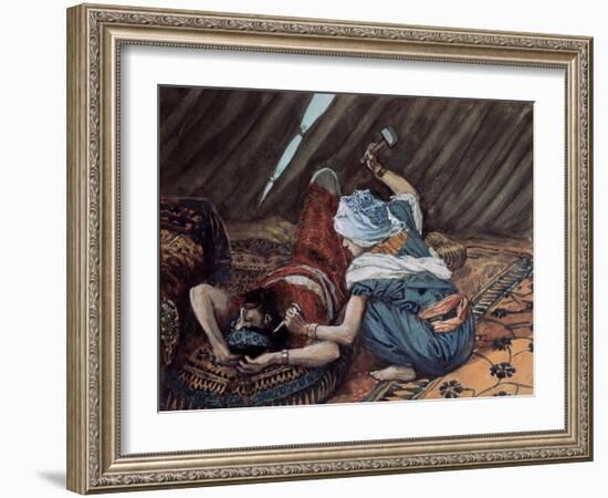 Jael Smote Sisera and Slew Him-James Tissot-Framed Giclee Print