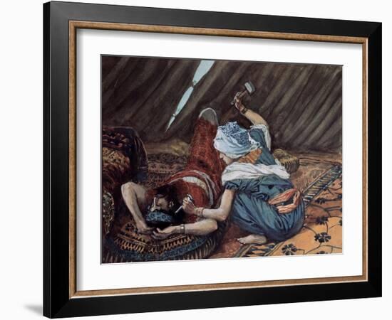 Jael Smote Sisera and Slew Him-James Tissot-Framed Giclee Print