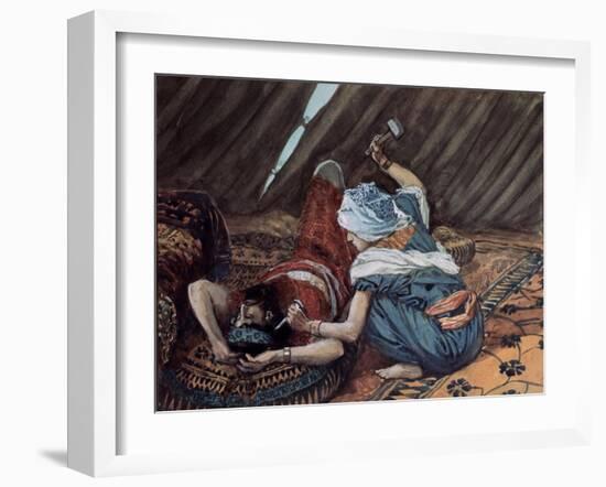 Jael Smote Sisera and Slew Him-James Tissot-Framed Giclee Print