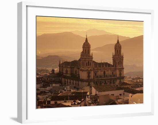 Jaen Cathedral at Sunset, Jaen, Andalucia, Spain-Stuart Black-Framed Photographic Print