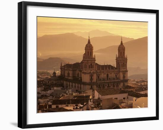 Jaen Cathedral at Sunset, Jaen, Andalucia, Spain-Stuart Black-Framed Photographic Print