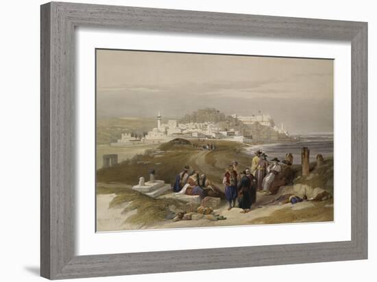 Jaffa, Ancient Joppa. from 'The Holy Land, Syria, Idumea, Arabia, Egypt and Nubia'-David Roberts-Framed Giclee Print