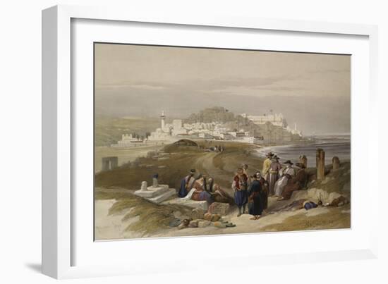 Jaffa, Ancient Joppa. from 'The Holy Land, Syria, Idumea, Arabia, Egypt and Nubia'-David Roberts-Framed Giclee Print