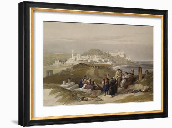 Jaffa, Ancient Joppa. from 'The Holy Land, Syria, Idumea, Arabia, Egypt and Nubia'-David Roberts-Framed Giclee Print