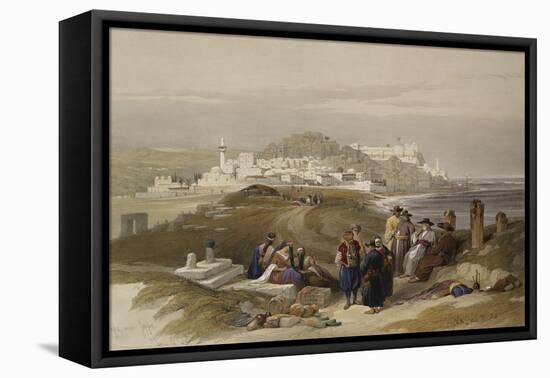 Jaffa, Ancient Joppa. from 'The Holy Land, Syria, Idumea, Arabia, Egypt and Nubia'-David Roberts-Framed Premier Image Canvas