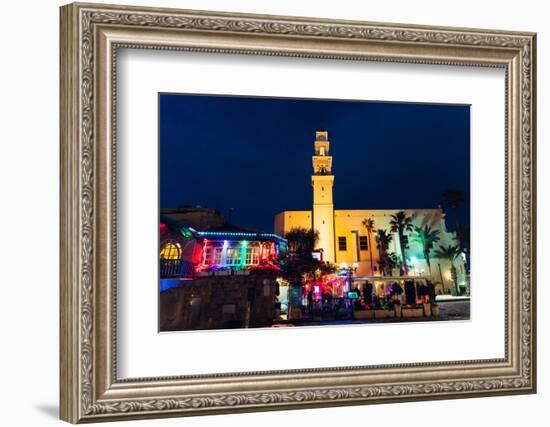 Jaffa at night, Israel, Middle East-Alexandre Rotenberg-Framed Photographic Print