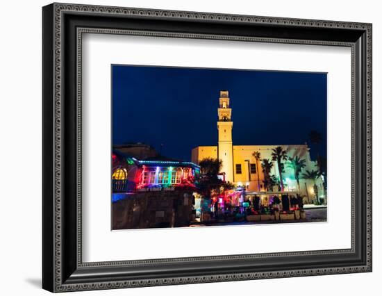 Jaffa at night, Israel, Middle East-Alexandre Rotenberg-Framed Photographic Print