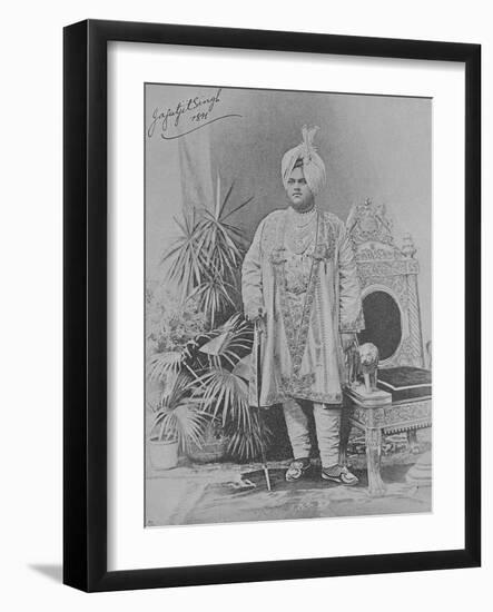 Jagatjit Singh of Kapurthala, 1891 (Engraving)-English Photographer-Framed Giclee Print