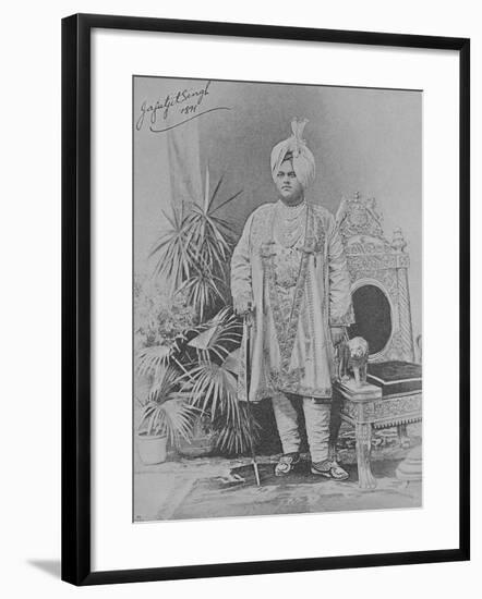 Jagatjit Singh of Kapurthala, 1891 (Engraving)-English Photographer-Framed Giclee Print