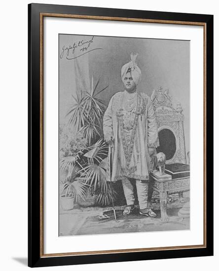 Jagatjit Singh of Kapurthala, 1891 (Engraving)-English Photographer-Framed Giclee Print