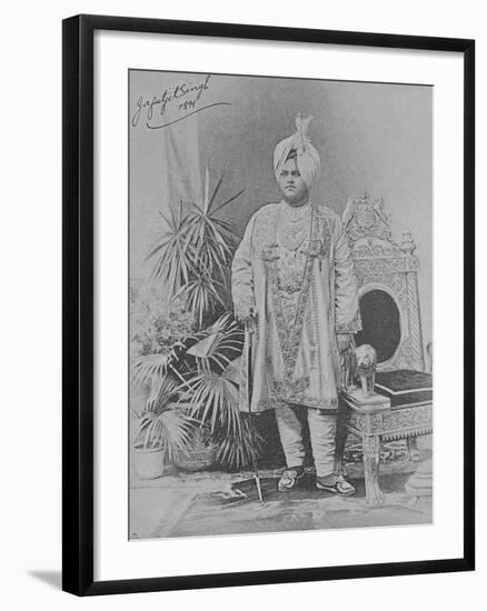 Jagatjit Singh of Kapurthala, 1891 (Engraving)-English Photographer-Framed Giclee Print