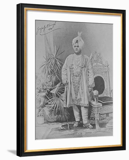 Jagatjit Singh of Kapurthala, 1891 (Engraving)-English Photographer-Framed Giclee Print