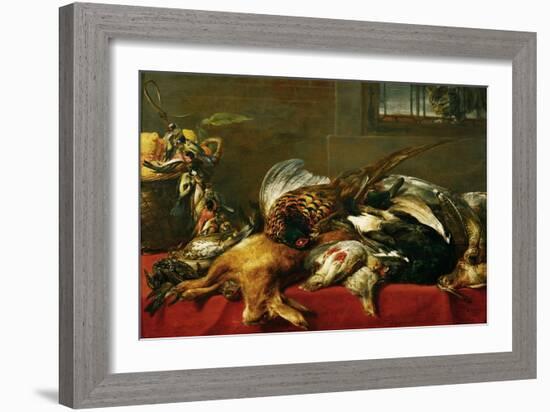 Jagdstilleben-Hunting still-life. Around 1640 / 50-Frans Snyders-Framed Giclee Print