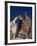 Jagged Peak of Aiguille Du Dru and the Moon, Chamonix, Rhone Alpes, France, Europe-Hart Kim-Framed Photographic Print