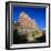 Jagged Sandstone Cliffs Above the Virgin River, Zion National Park, Utah, USA-Ruth Tomlinson-Framed Photographic Print