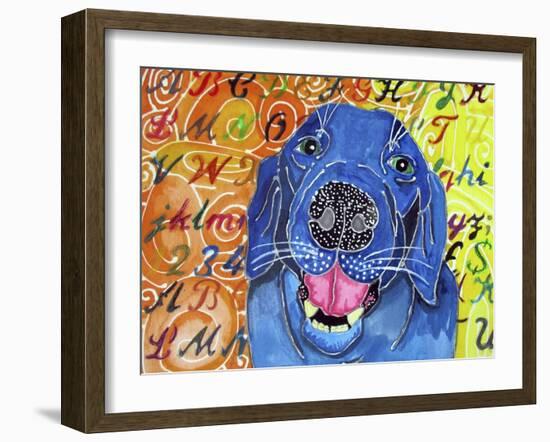 Jagr the Labrador-Lauren Moss-Framed Giclee Print