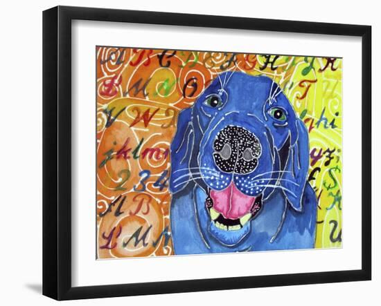 Jagr the Labrador-Lauren Moss-Framed Giclee Print