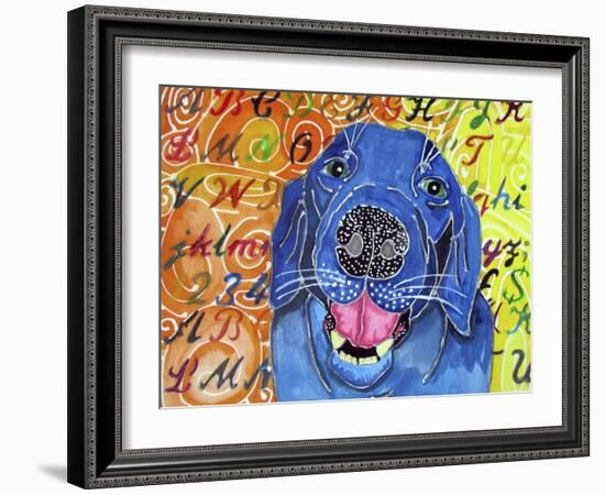 Jagr the Labrador-Lauren Moss-Framed Giclee Print