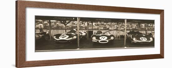 Jaguar D-Type, Tojeiro-Ben Wood-Framed Art Print