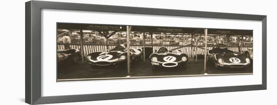 Jaguar D-Type, Tojeiro-Ben Wood-Framed Art Print